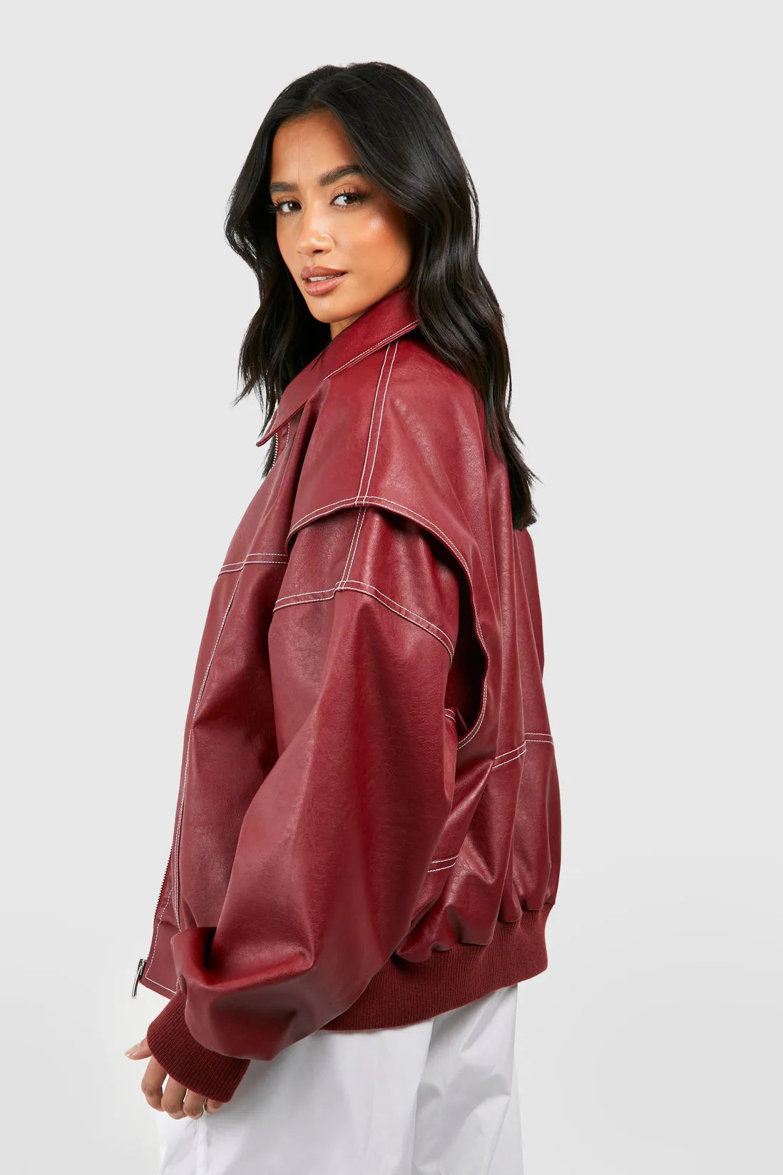 Sammyjane Red Leather Jacket