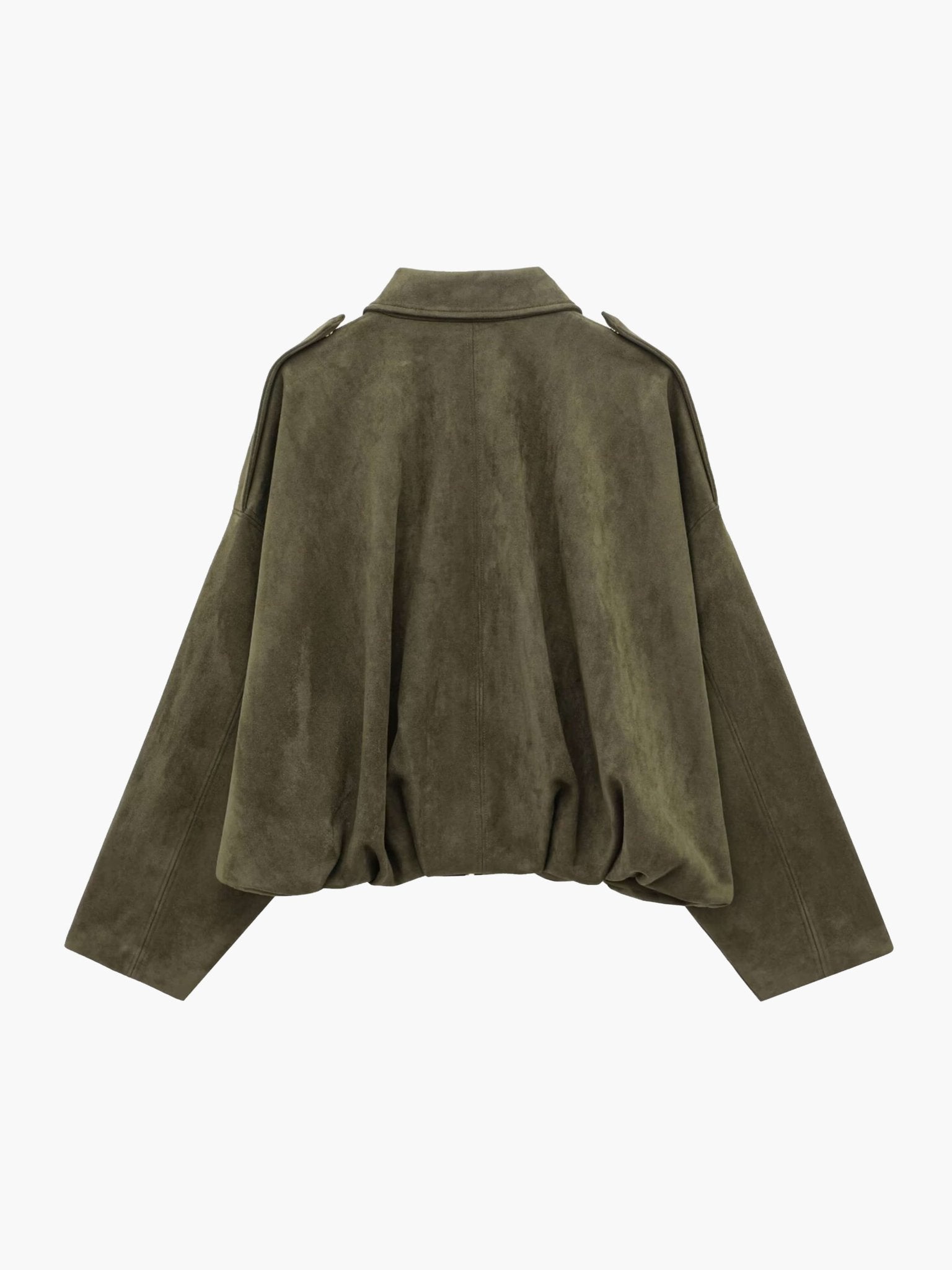 Lara Suede Bomber Jacket
